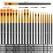 60 Pcs Paint Brushes Set, Paint Brushes for Acrylic Painting, Oil Watercolor Acrylic Paint Brush, Artist Paintbrushes for Body Face Rock Canvas, Kids Adult Drawing Arts Crafts Supplies, Black